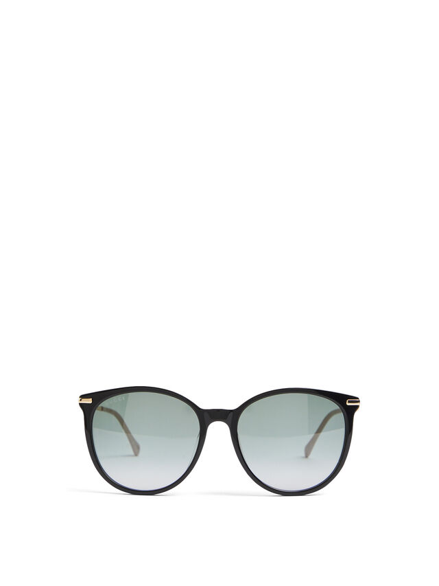 Horsebit Combi Sunglasses Black/Gold/Grey