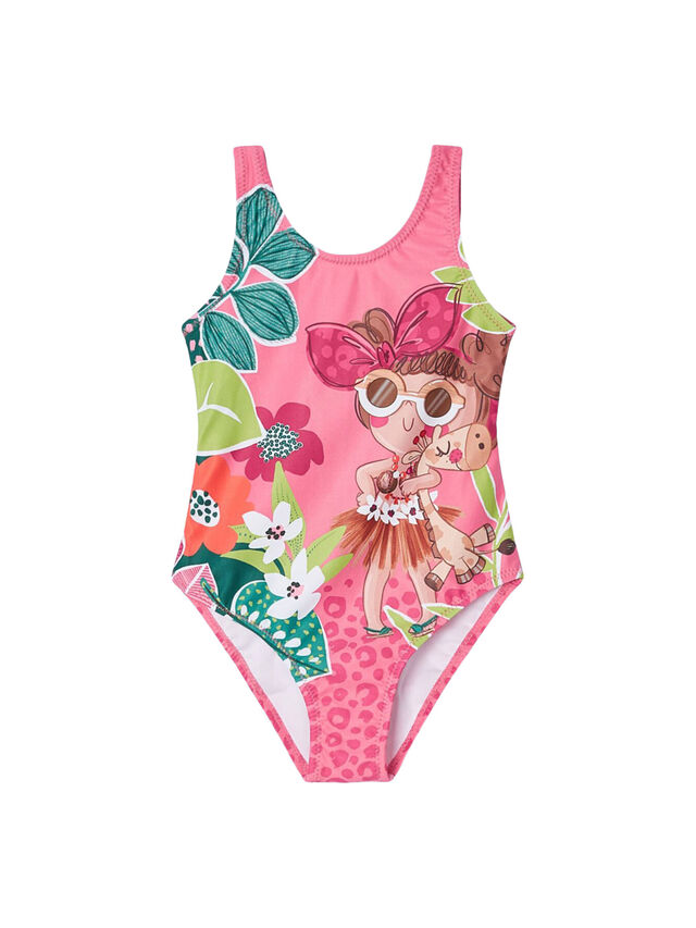 Holiday Girl Graphic Swimsuit