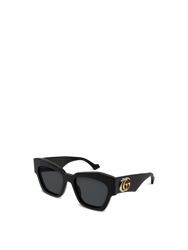 Womens Recycled Acetate Large GG Logo Sunglasses
