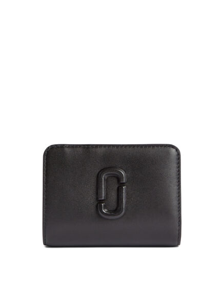 The Leather J Marc Mini Compact Wallet Black