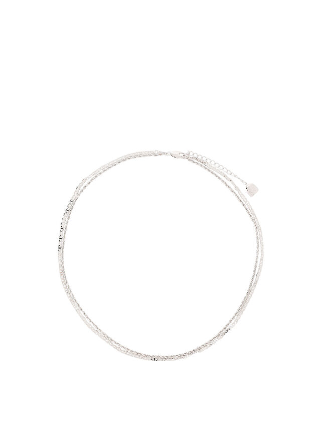 Duo Chain Necklace in Silver