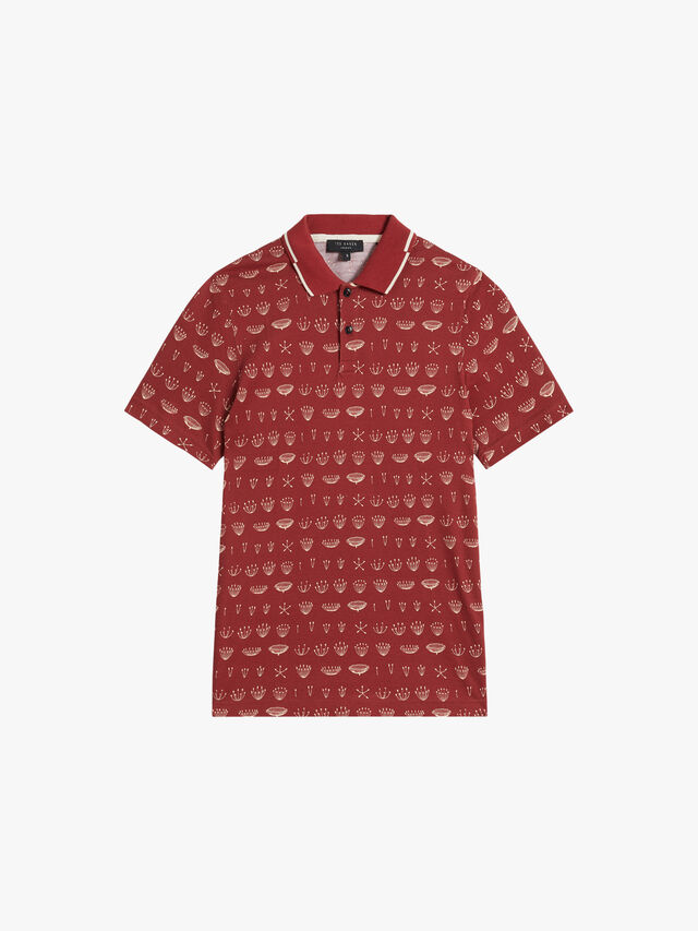 COLVES-SS Printed Polo
