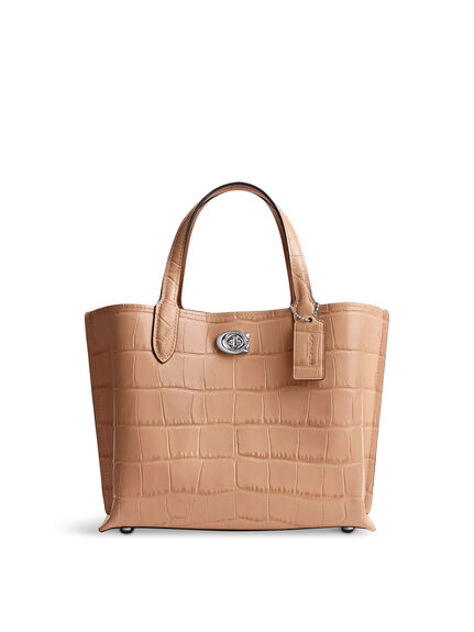 Embossed Croc Willow Tote 24