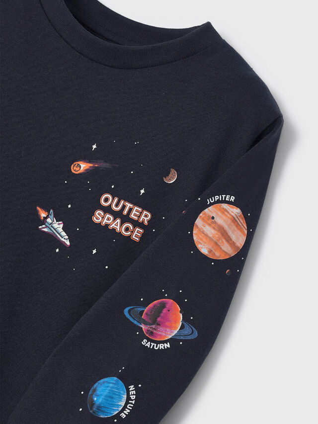 Long Sleeve Outer Space T-Shirt