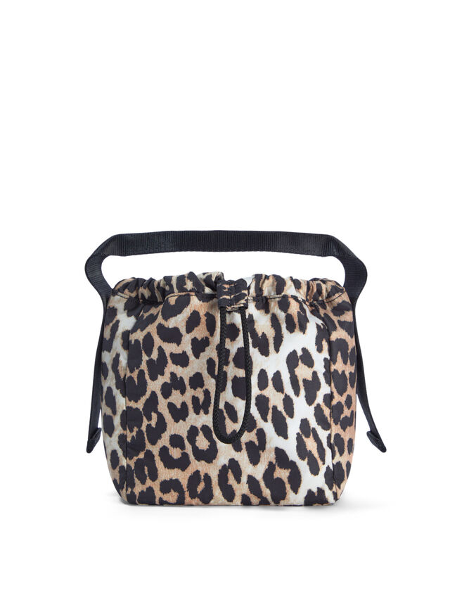 Recycled Tech Pouch  Leopard Print