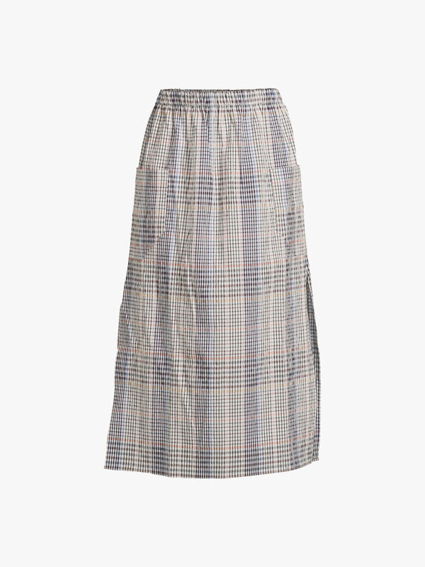 Fanna Elastic Waist Midi Skirt
