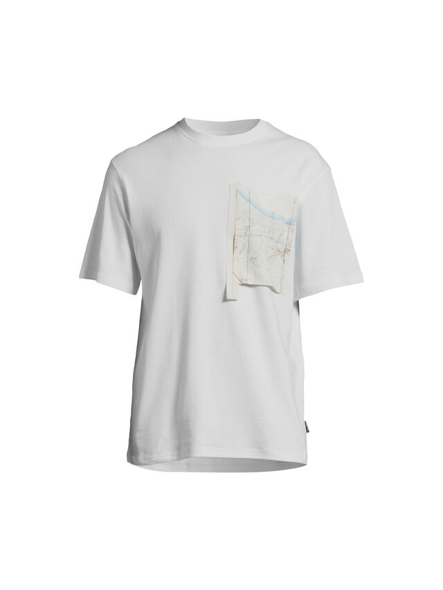 Ræmade Short Sleeve Rayon Off-Cut Pocket T-Shirt