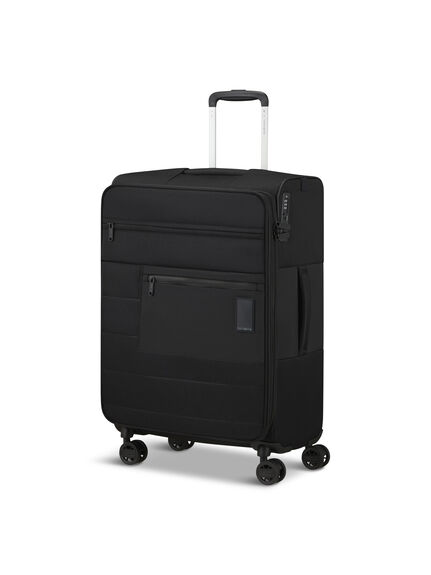 VAYCAY SPINNER 4 wheel 66cm expandable black suitcase
