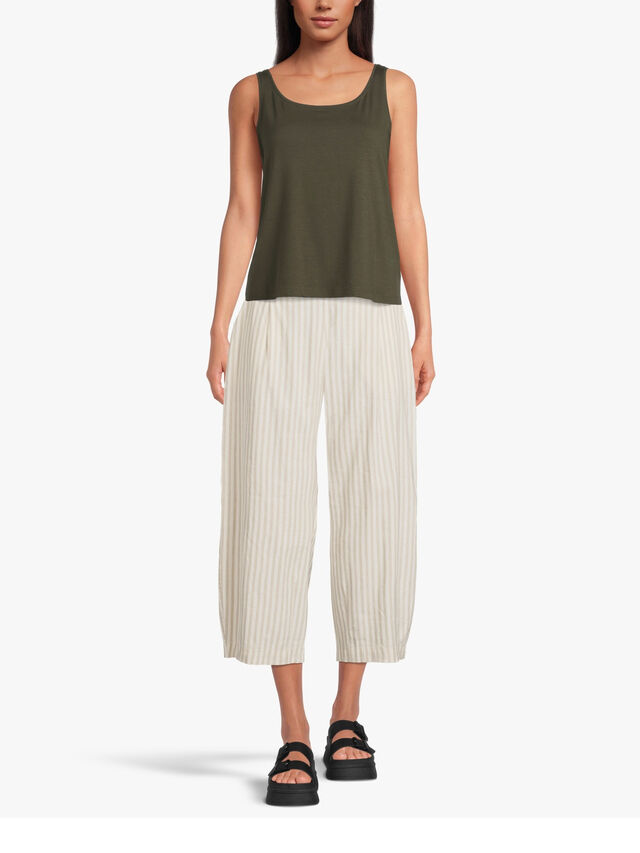 Woven Wide Leg Pull On Culotte