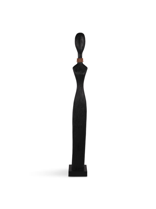 Abstract Female Sculpture Black Large