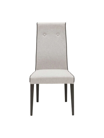 Borgia Fabric Dining Side Chair, Grey