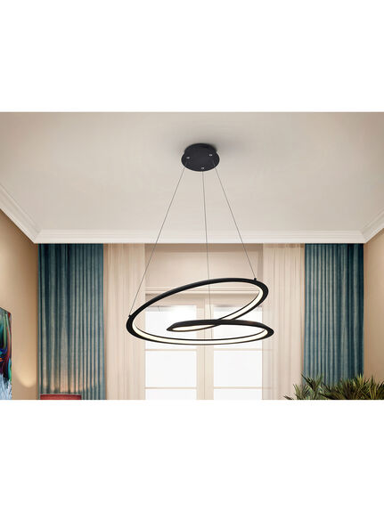 Looping Small LED Ceiling Pendant