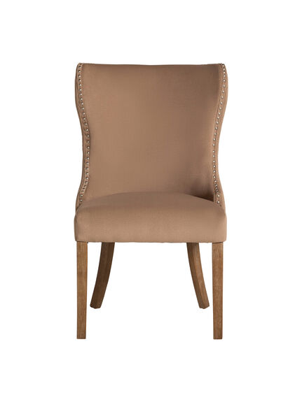 Goddard Neutral Fabric Button Back Dining Chair