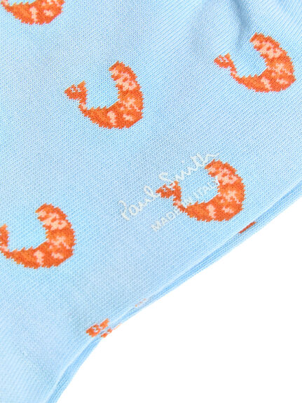 Shrimp Stretch-Cotton Blend Socks