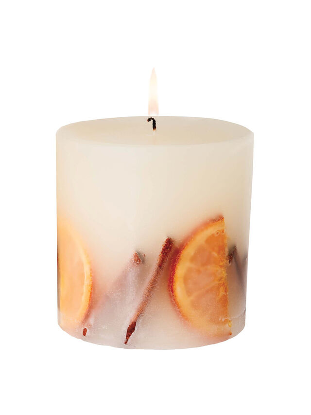 Cinnamon & Orange Fat Botanical Candle