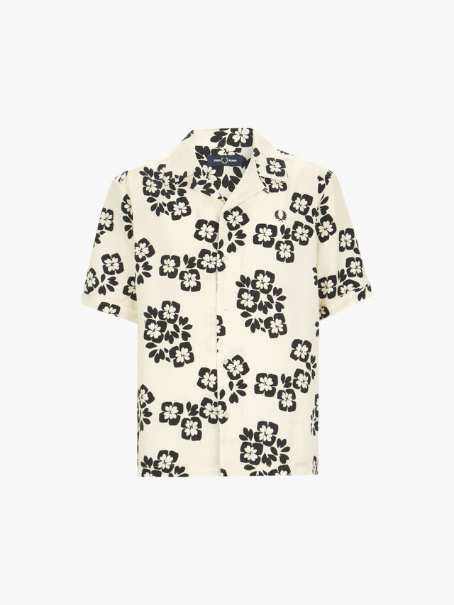 Floral Print Revere Shirt