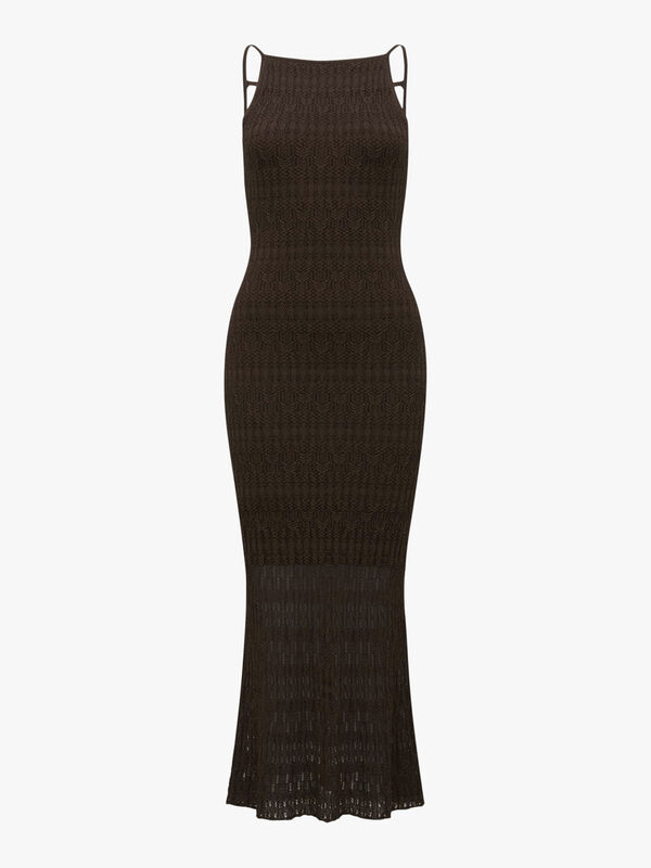 Jayden Pointelle Midi Knit Dress
