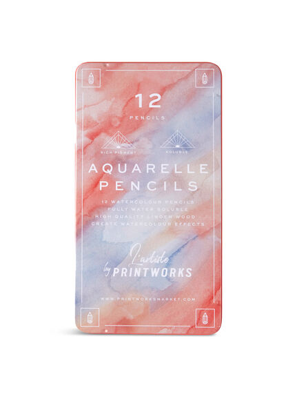12 Colour pencils  Aquarelle
