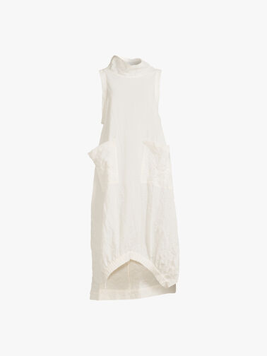 Two-Pieces-Knee-Length-Jersey-Dress-With-Crinkled-Cotton-Dress-VONK