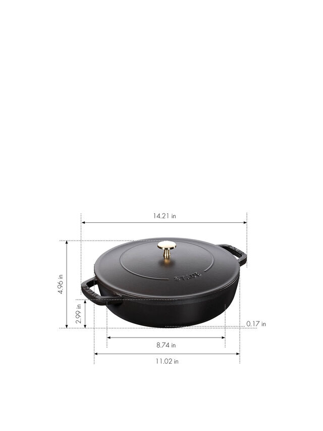 Round Saute Pan Chistera with Lid 28cm