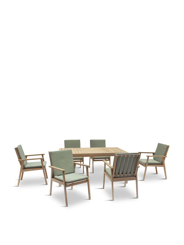 Hampton 6 Seat Dining Set with Dining Table and 6 Chairs