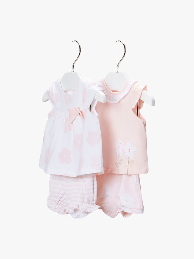 Flower T-Shirt and Shorts Set
