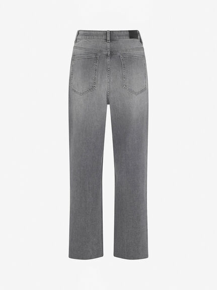 Grey Straight Jeans