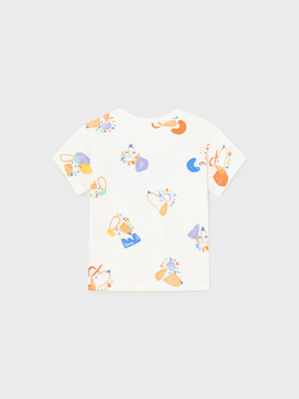All Over Dog Printed S/S T-Shirt