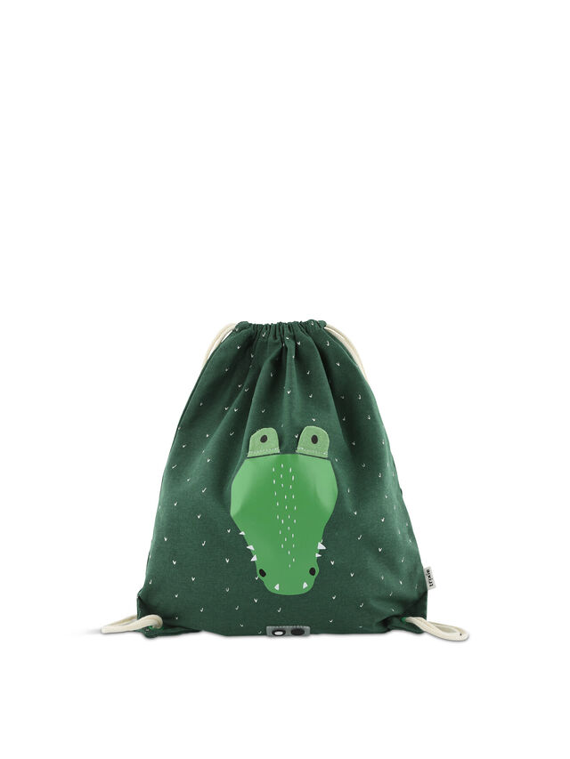 Mr Crocodile Drawstring Bag