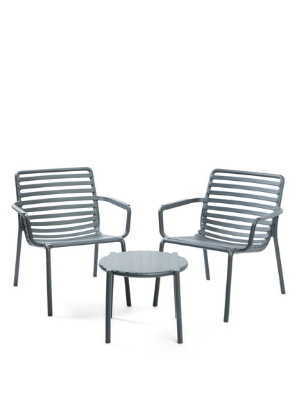 Doga Bistro Set with Bistro Table and 2 Relax Chairs
