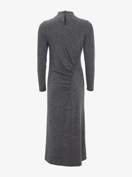 Grey Jersey Midi Dress