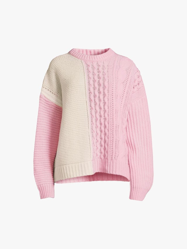 Blanci Two Toned Cable Jumper