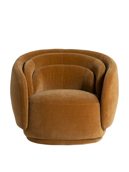 Angelo Brown Fabric Armchair