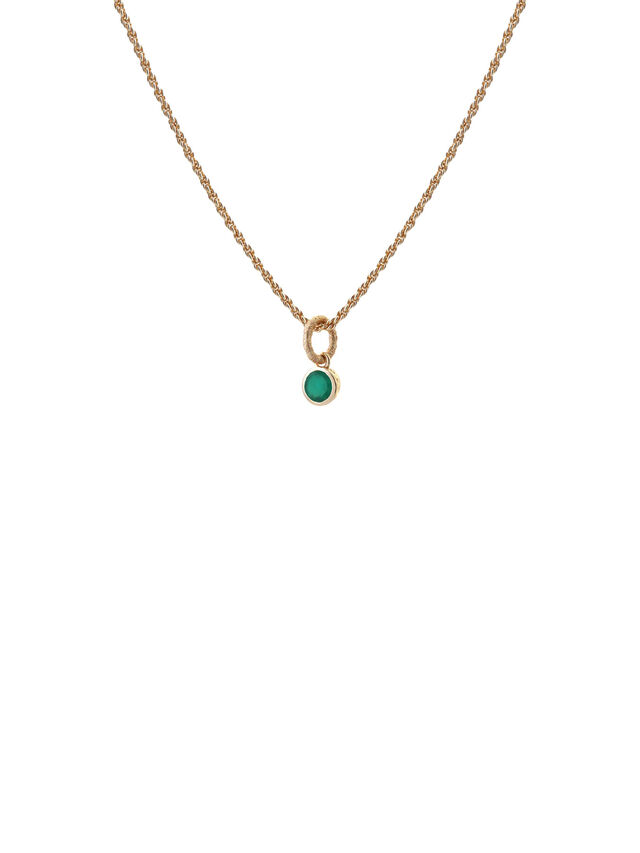Green Onyx Birthstone Necklace