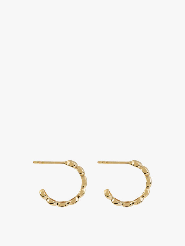 18Ct Gold Plated Small Hoops