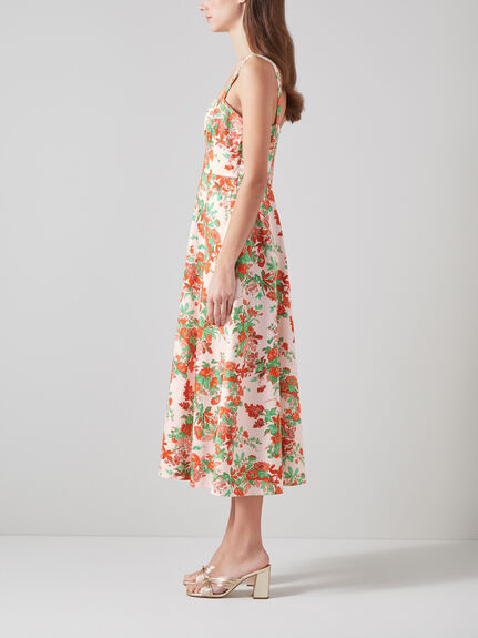 Lucy Neon Garden Organic Cotton Sun Dress