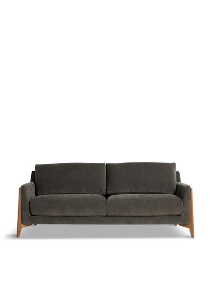 Miles Dark Grey Fabric 3 Seater Sofa