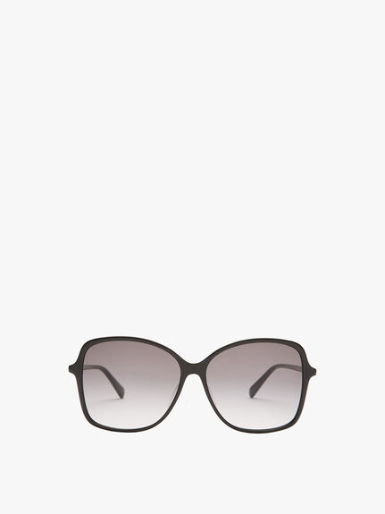 GG0546SK Thin Square Black Acetate Sunglasses