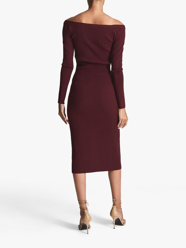 Camille Knitted Button Through Midi Dress