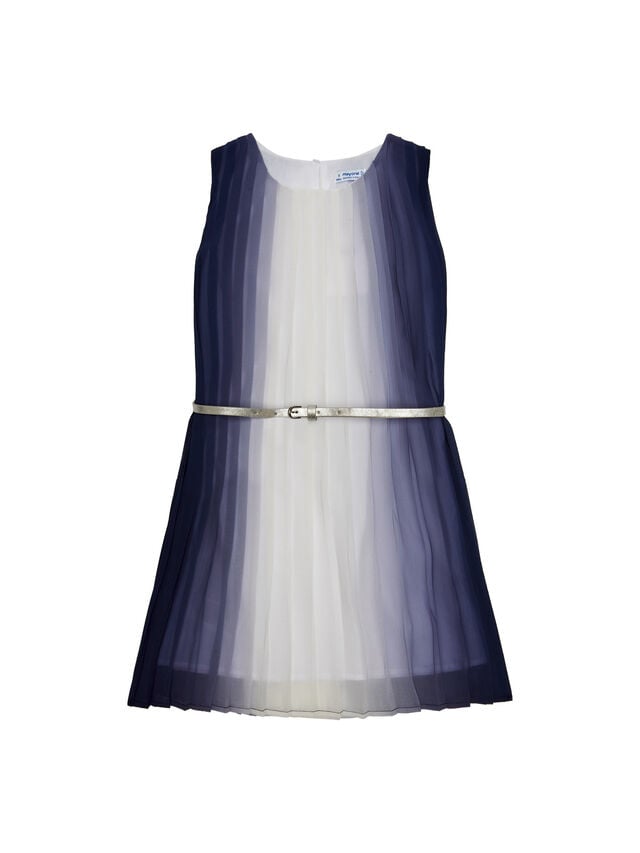Pleated Sleeveless Dress