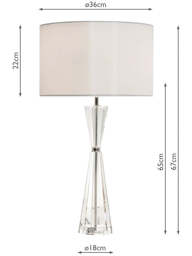 Risha Crystal Table Lamp