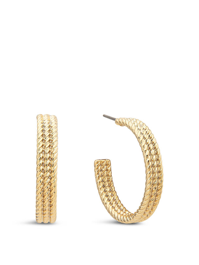 Gold Rope Earrings