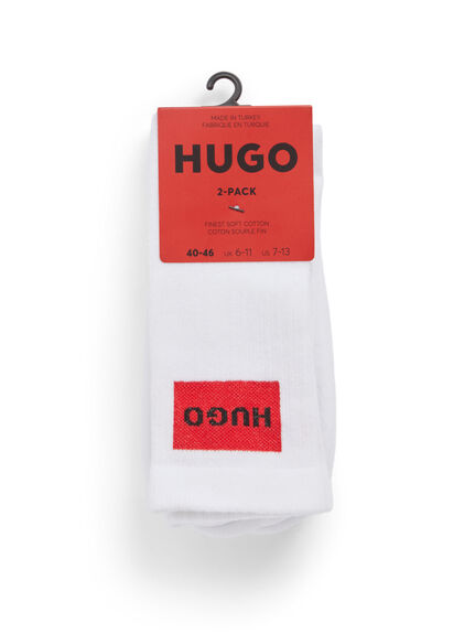 Two-Pack Of Short Socks In A Cotton Blend