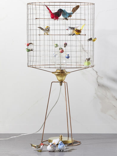 Mathieu Challieres Bird Table Lamp, Bird Table Lamp