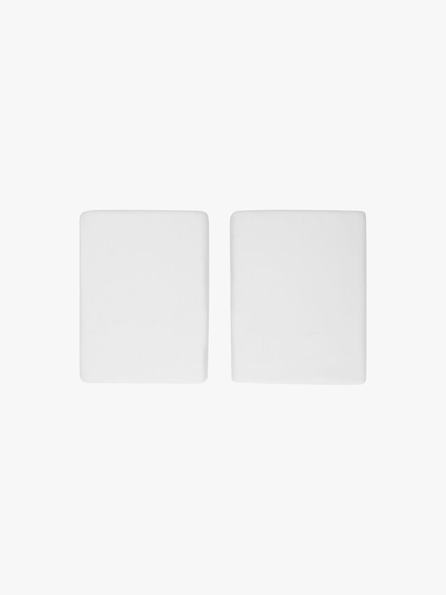 2 Flat Sheets Small White