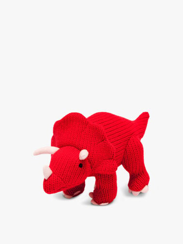 Knitted Triceratops Medium Toy