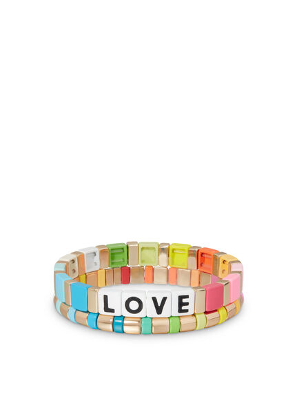 Love Rainbow Bracelet Duo