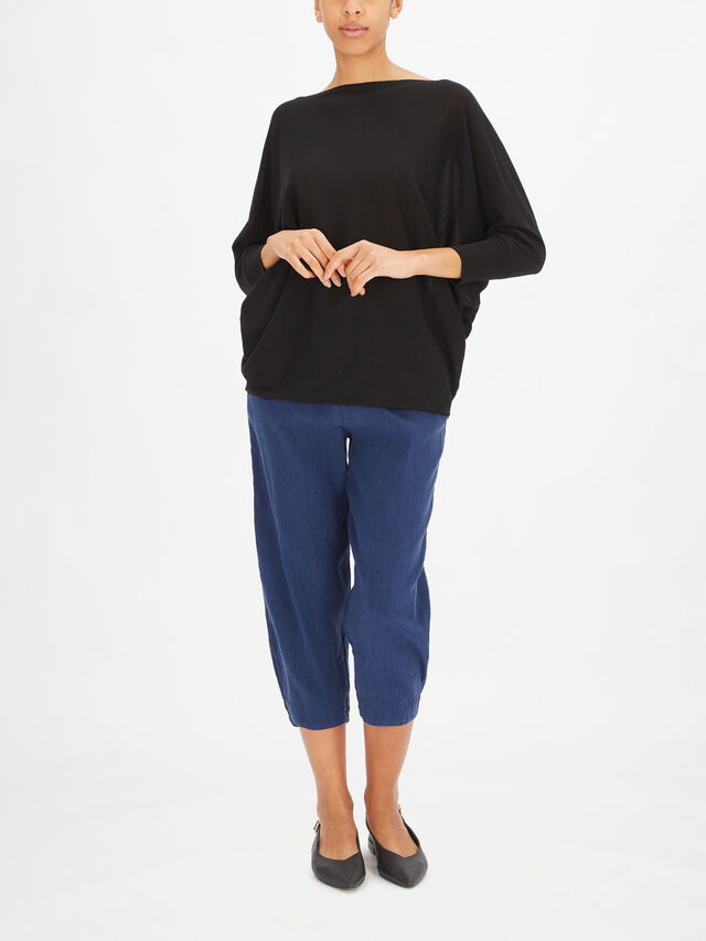 Cotton Oversized Batwing Sleeve Top