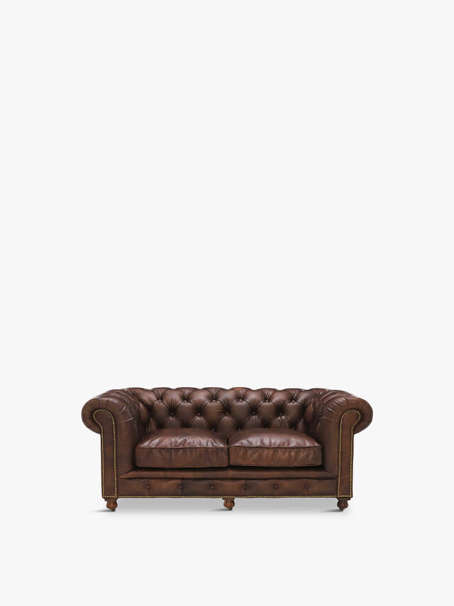 Asquith Leather 2.5 Seater Chesterfield Sofa