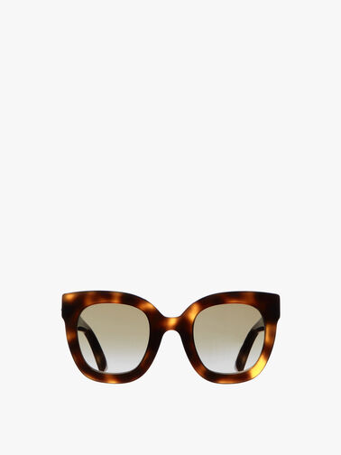 Oval Embellished Acetate Sunglasses